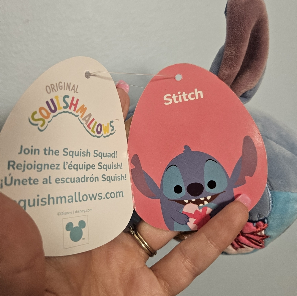 NWT Squishmallows Valentine's Day Stitch 5" Squishmallow Plush - Picture 5 of 5